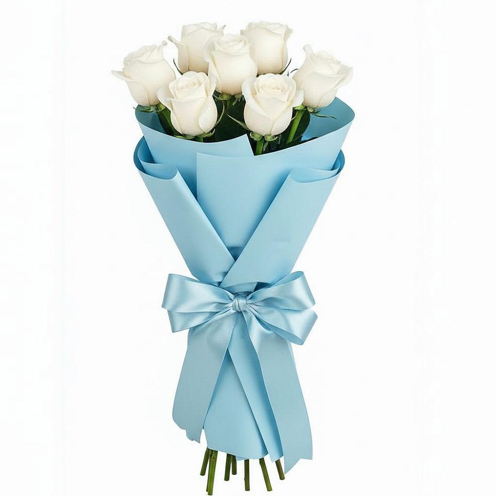 Букет 7 белых роз Проуд в Эсто-Садок