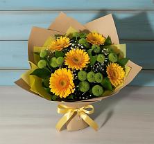 Букет цветов из:  Герберы и Хризантемы в Эсто-Садок
