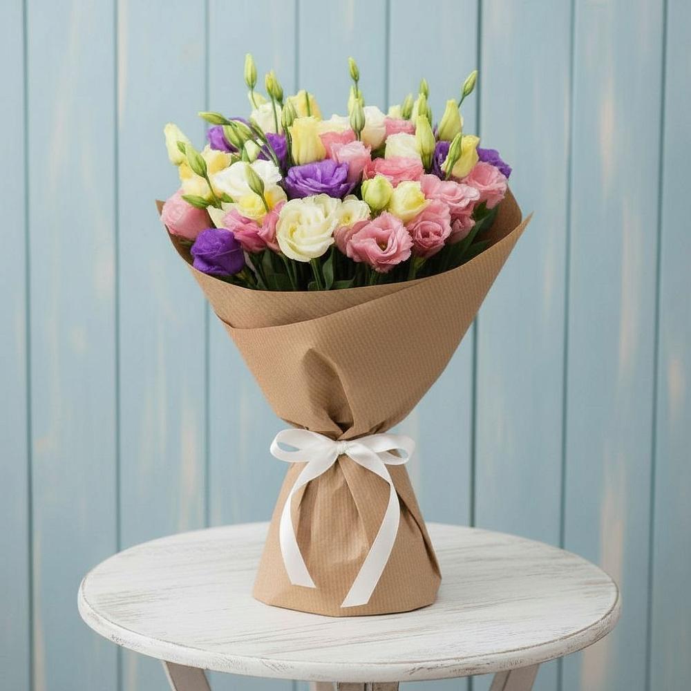 Букет цветов из: Лизиантусы в Эсто-Садок