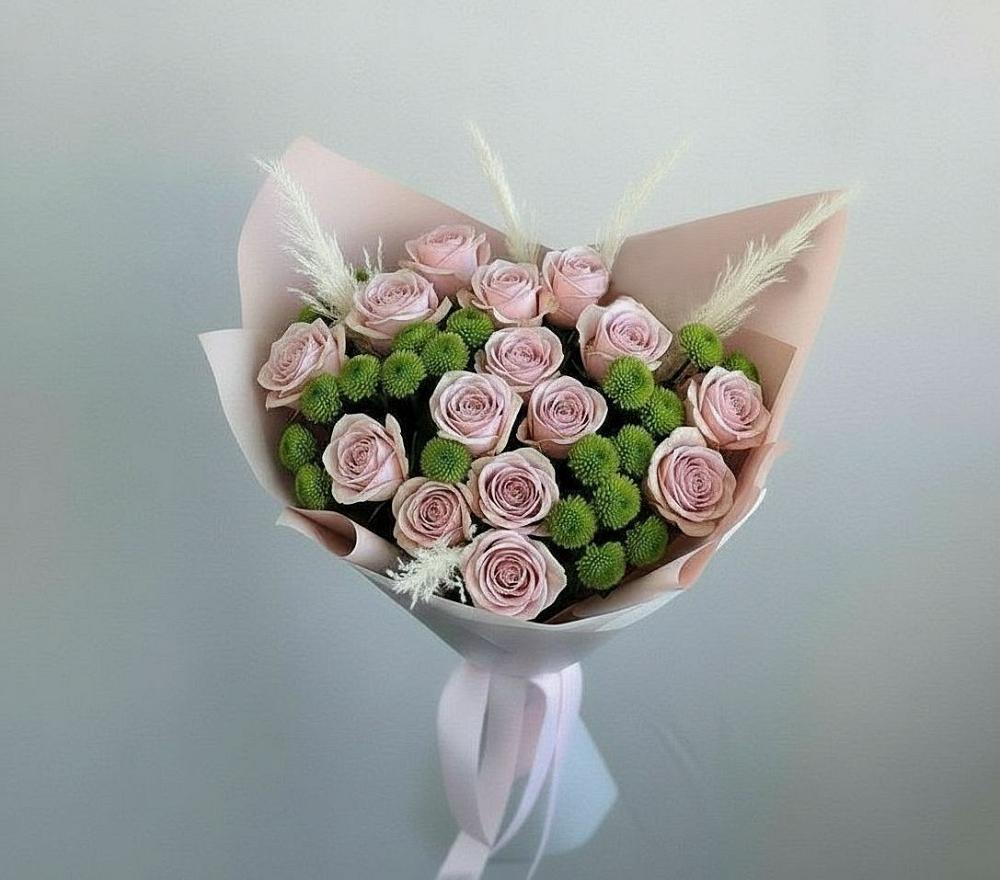 Букет цветов из: Розы и Хризантемы в Эсто-Садок