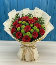 Букет цветов из:  Розы и Хризантемы в Эсто-Садок