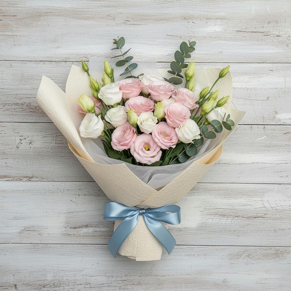 Букет цветов из: Лизиантусы в Эсто-Садок